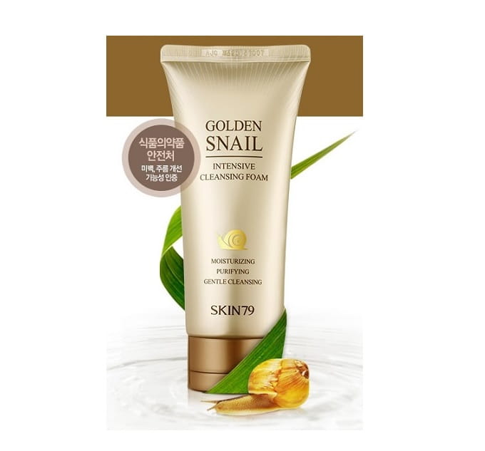 skin79 oczyszczając pianka do twarzy golden snail intensive cleansing foam