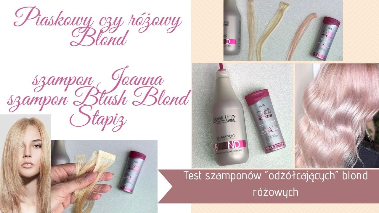 sleek line blond szampon różowy efekty