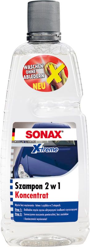 sonax szampon 2w1 koncentrat bez wycierania 1l opinie