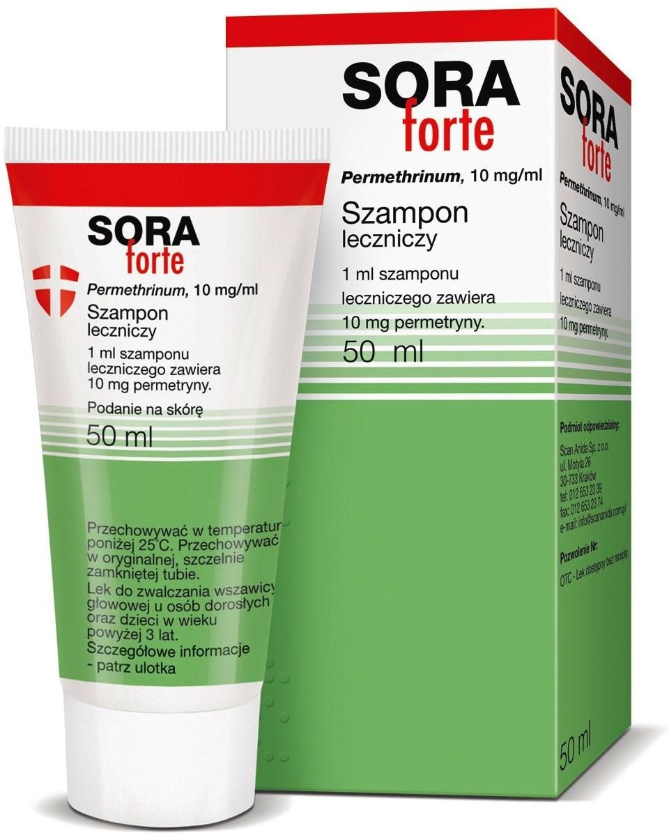 sora forte szampon 50ml przeciw wszawicy wszy