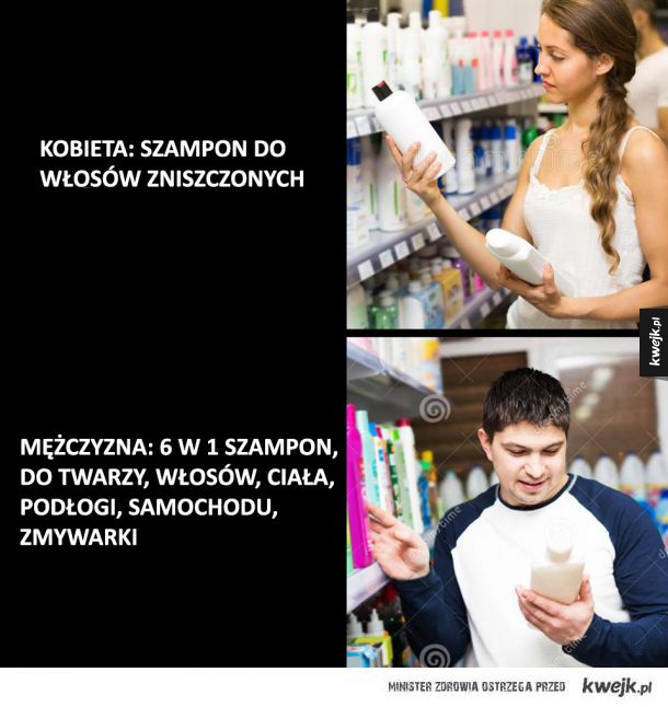 szampon dla kobiet i facets mem