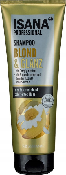 szampon do włosów isana blonde &glanz