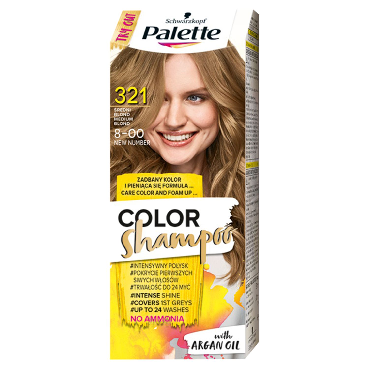 szampon do włosów palette średni blond