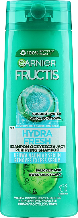 szampon garnier fructis fresh do wlosow przetluszczajacych