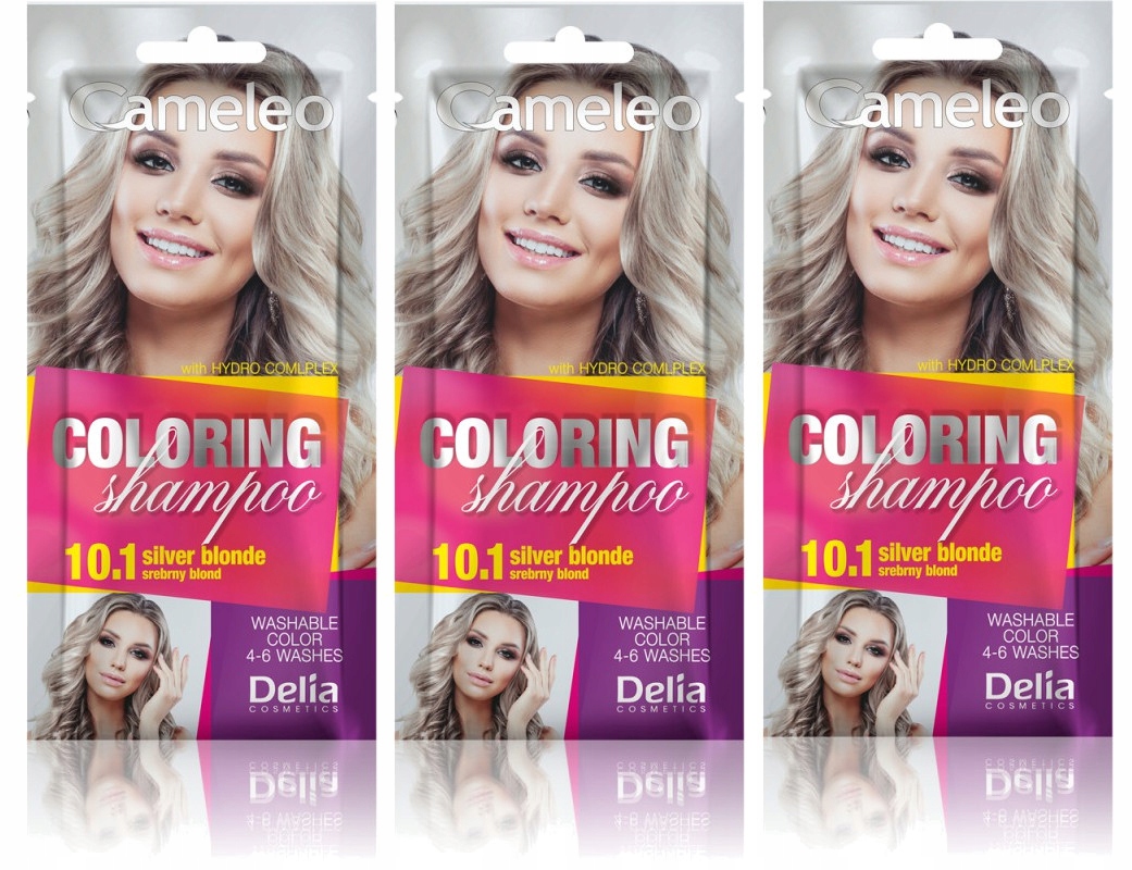 szampon koloryzujący 10.1 srebrny blond delia