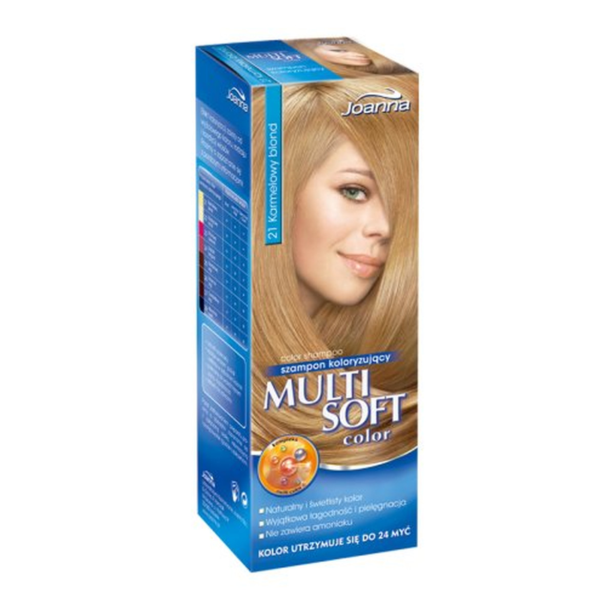 szampon koloryzujący joanna multi soft color karmelowy blond 21