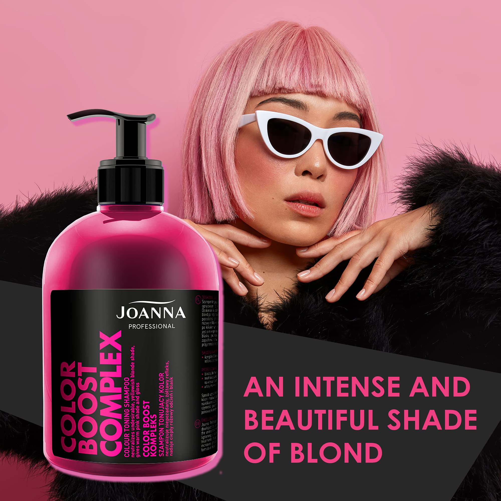 szampon koloryzujący różowy joanna