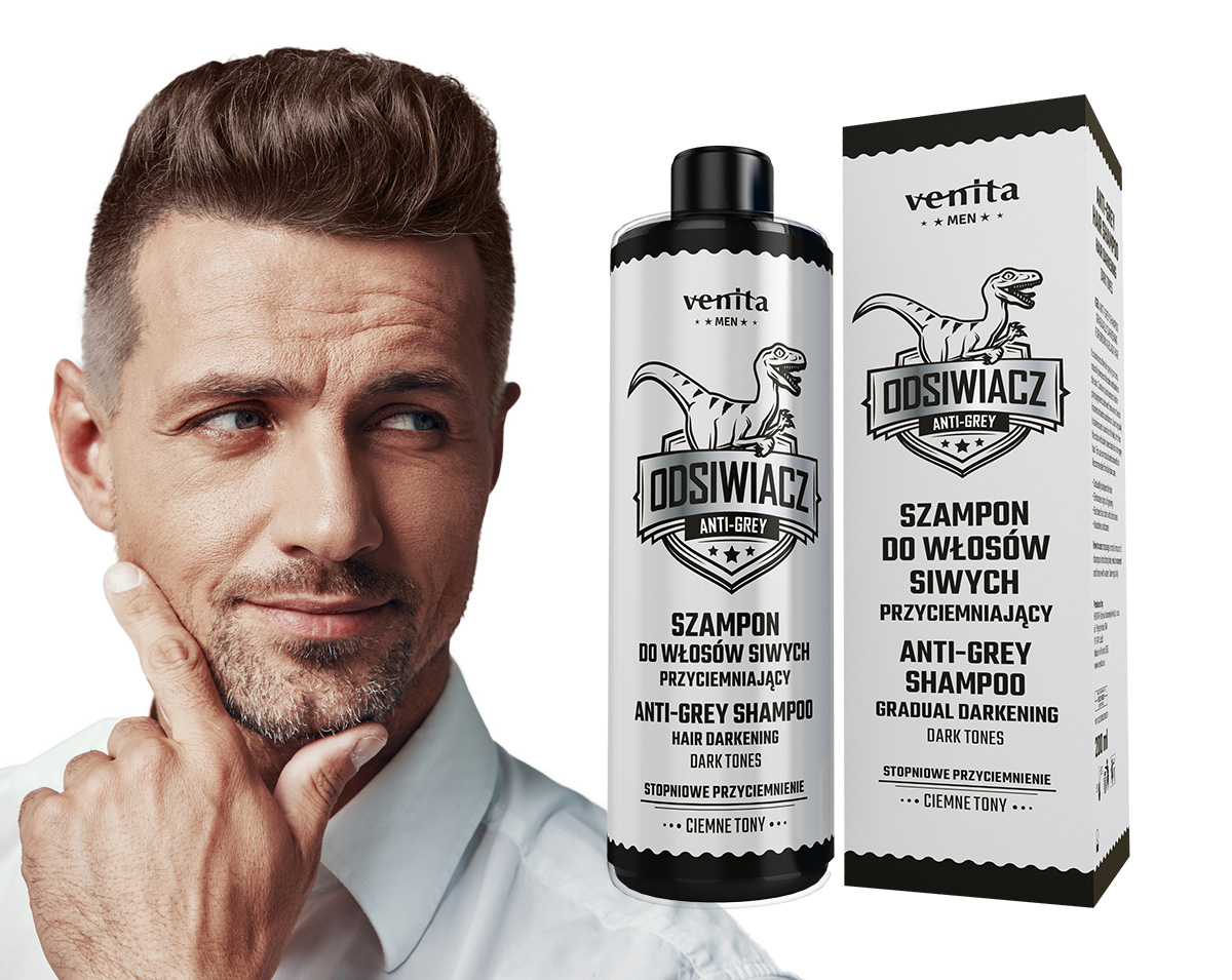 szampon na przyciemnienie siwych włosów dla mężczyzn
