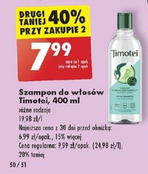 szampon timotei biedronka