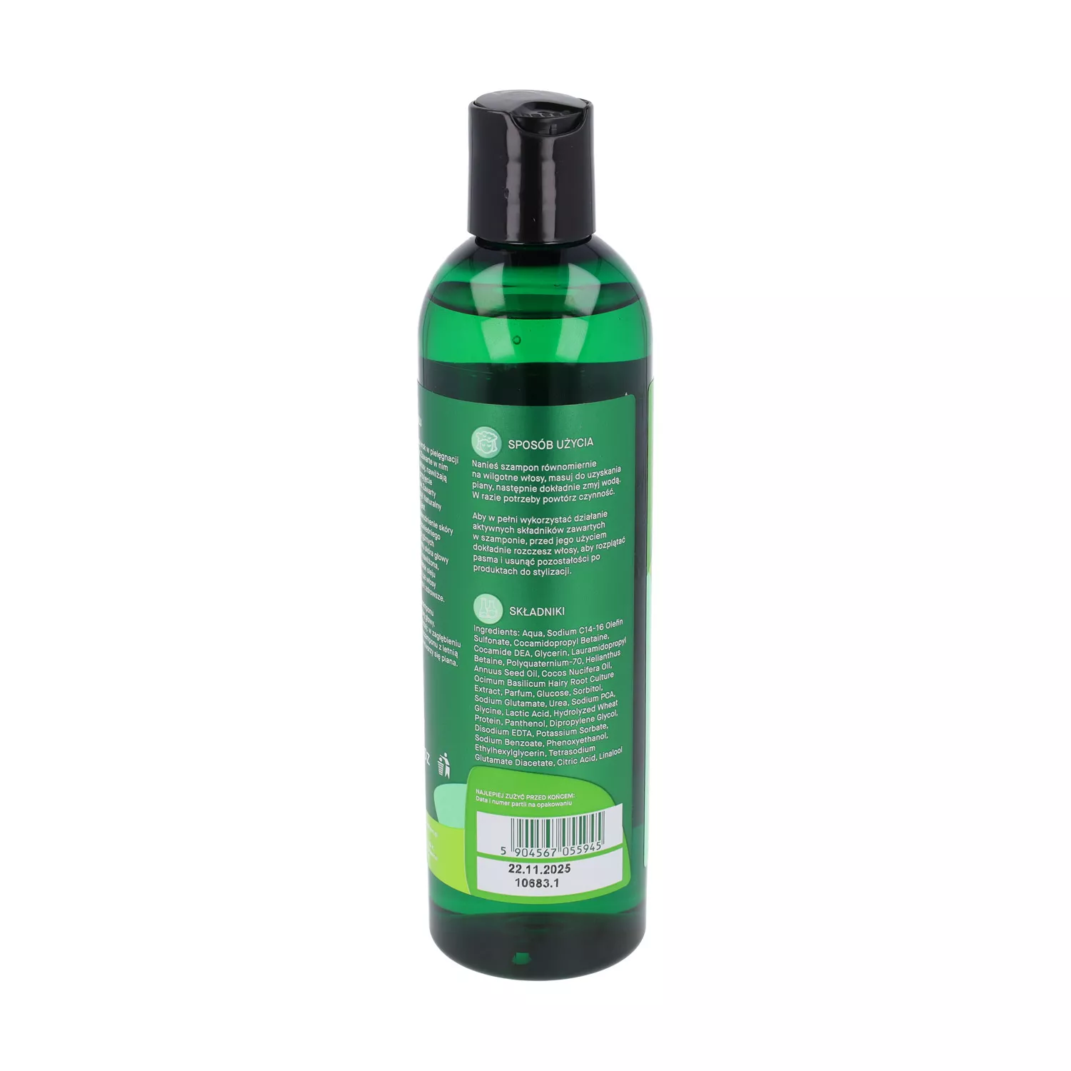 szampon wzmacniający przeciw wypadaniu włosów bazylia nmf
