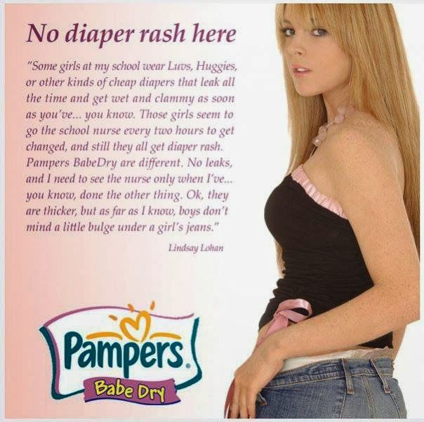 teenage girl pampers