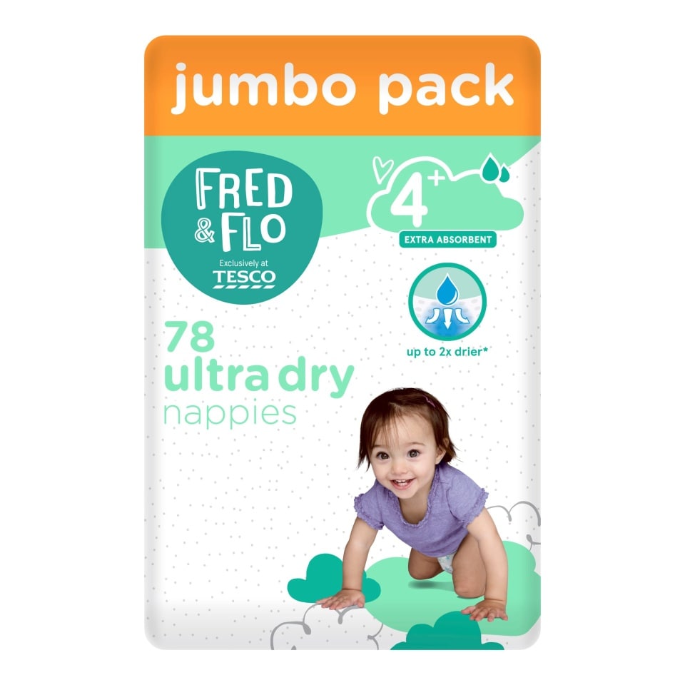 tesco pampers 4 plus