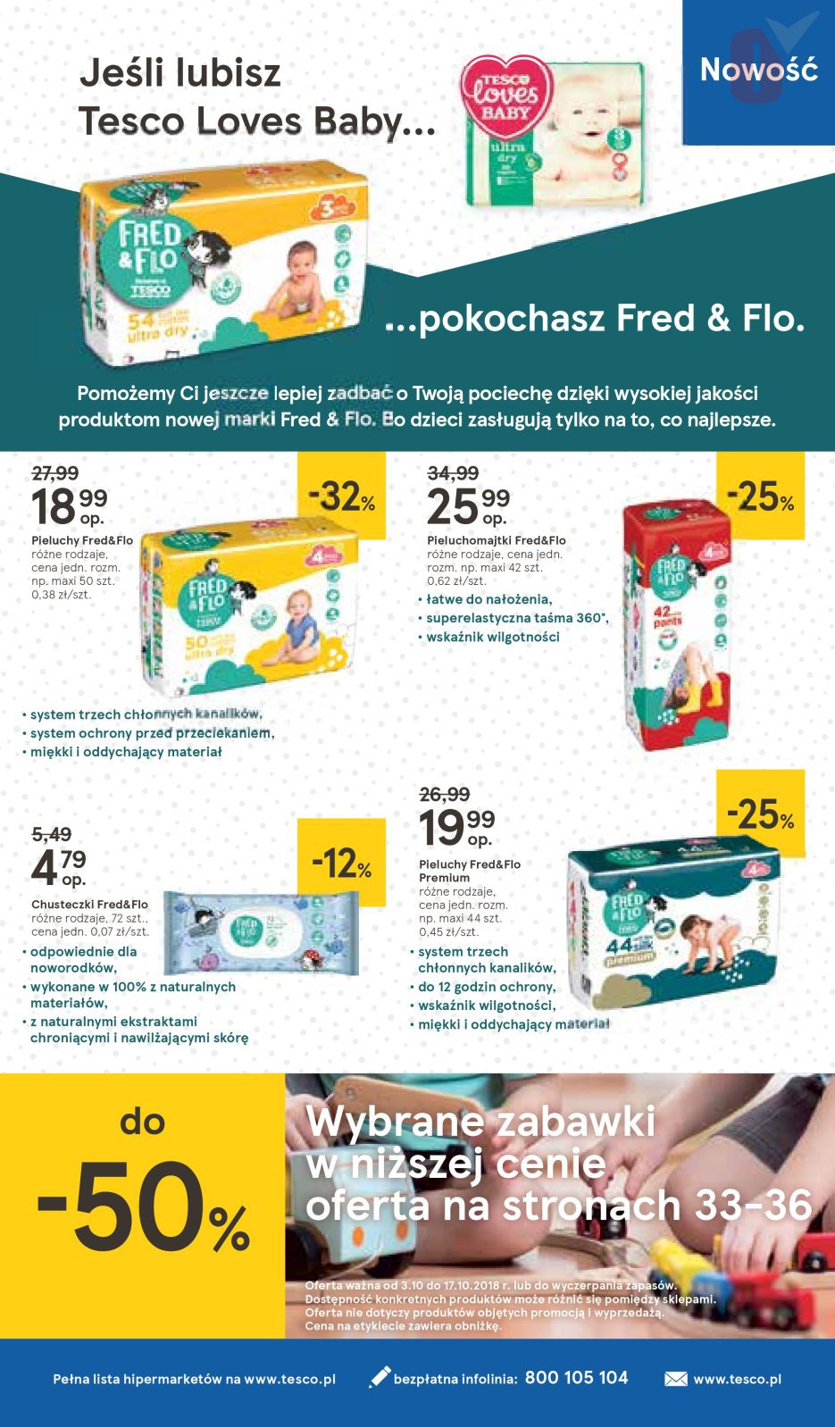 tesco pieluchy promocja