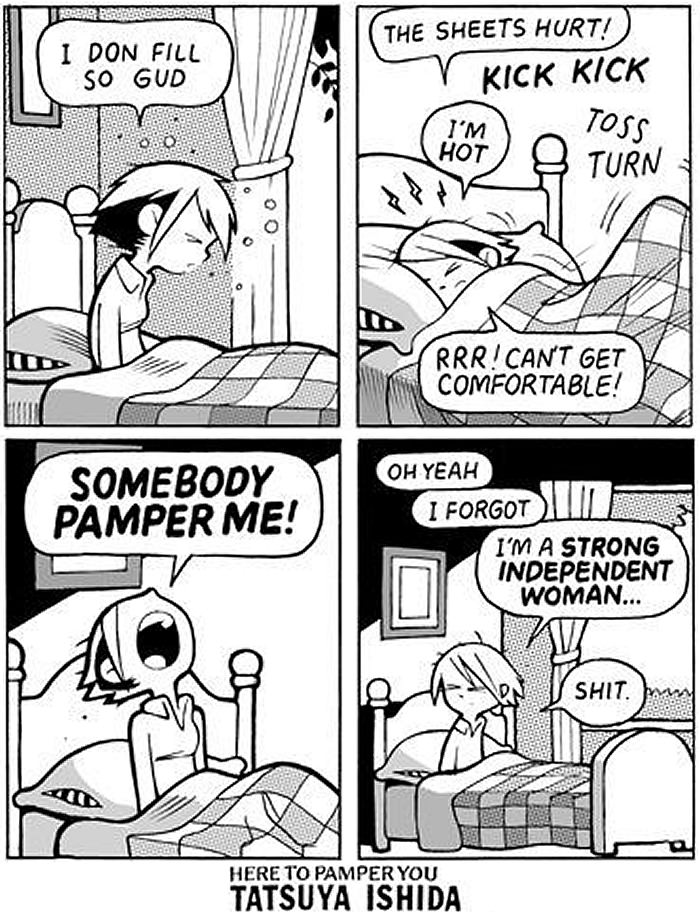 to pamper somebody