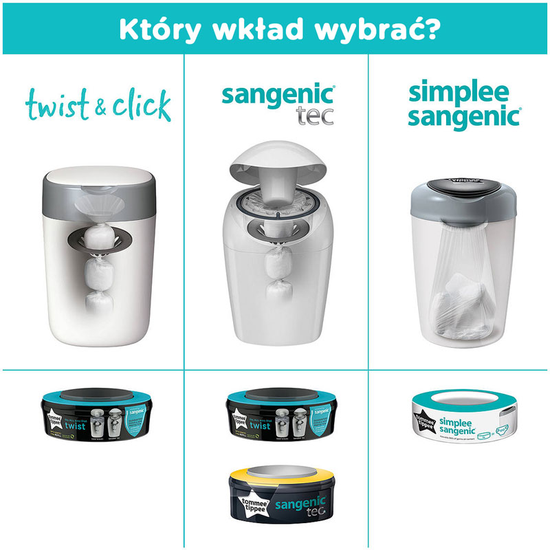 tommee tippee kosz na pieluchy sangenic simplee