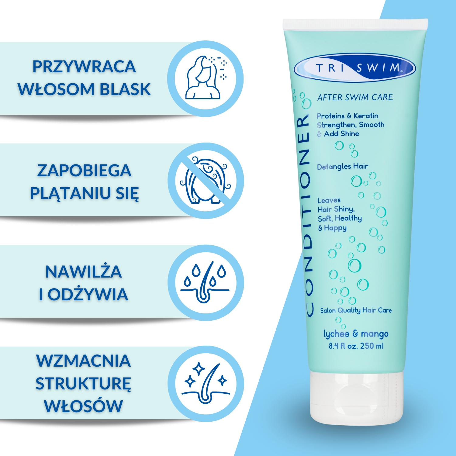 triswim odżywka do włosów 251ml conditioner