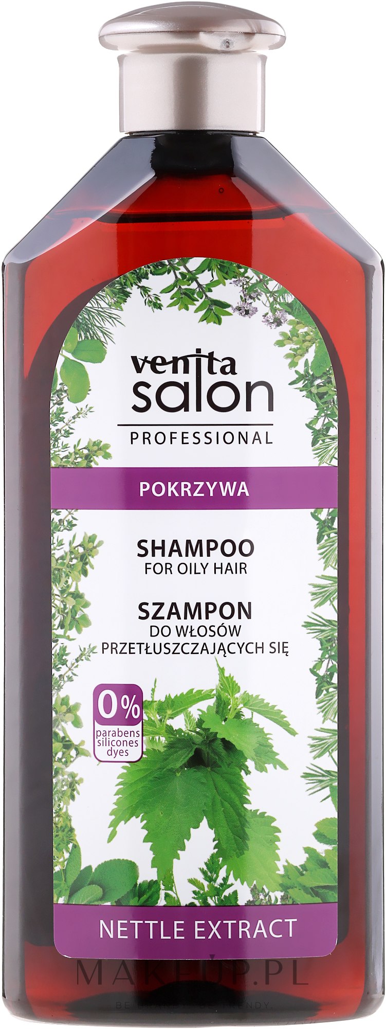 venita salon szampon do włosów brązowych