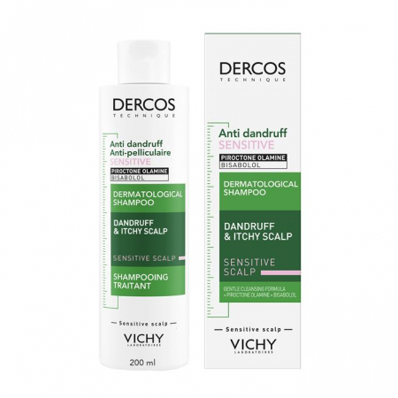 vichy dercos szampon przeciwłupieżowy do skóry wrażliwej 200ml ceneo