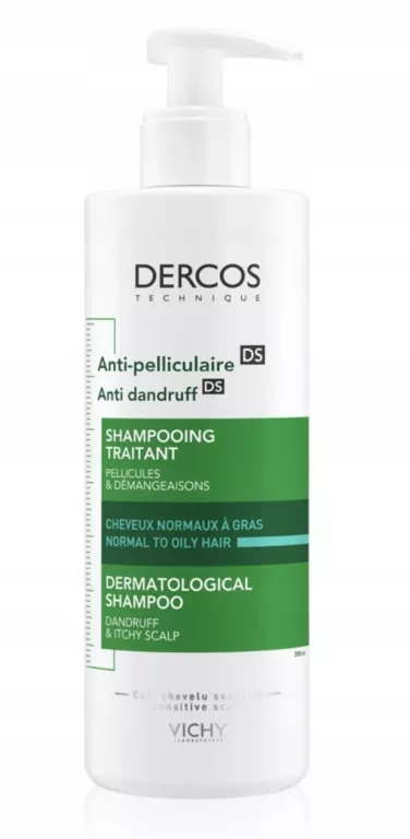 vichy dercos szampon przeciwłupieżowy włosy suche 390ml