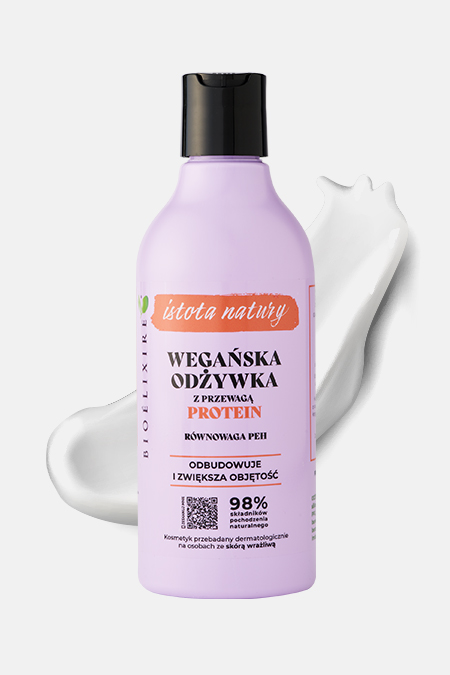 wegańska odżywka proteinowa do włosów