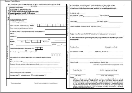 wniosek na pieluchy nfz