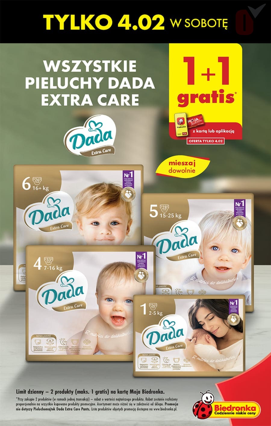 www.biedronka pieluchy-dada-premium 1 ceny