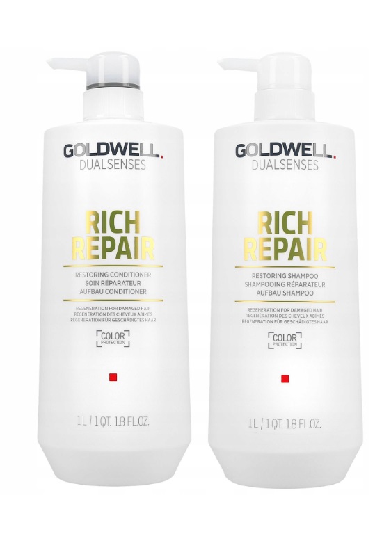 zestaw szampon odżywka goldwell rich repair 1000
